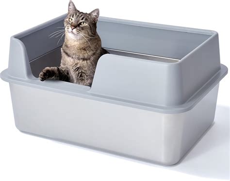 amazing litter box setup stainless steel|best stainless steel litter box.